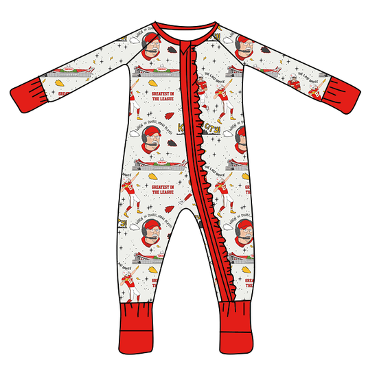 Ruffle Long Sleeve Romper